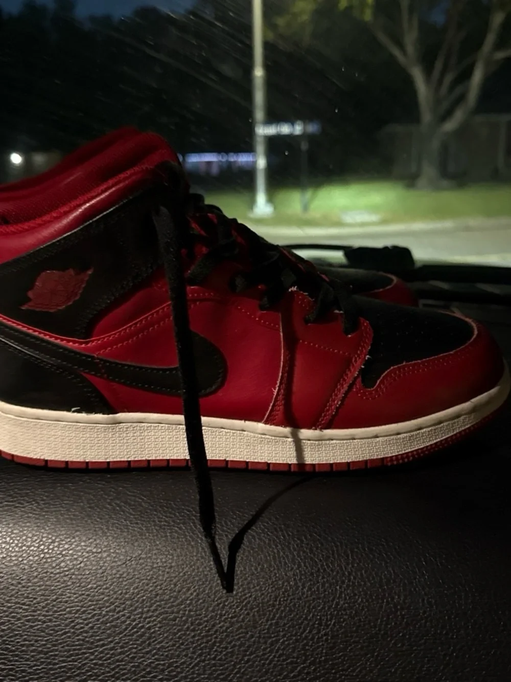 Nike Air Jordan 1 Mid Sneakers - Red/Black